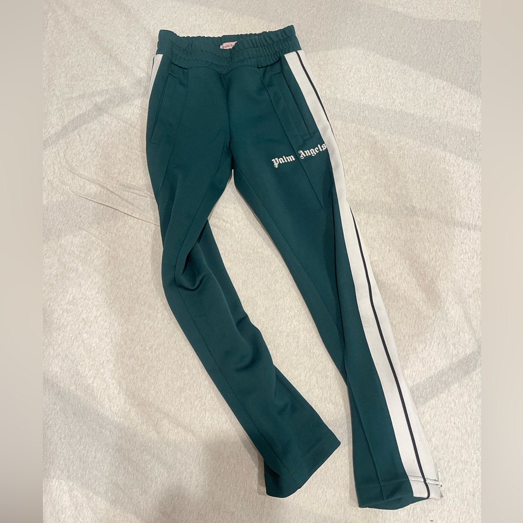 Palm Angels Logo Striped Track Pants Runs Big